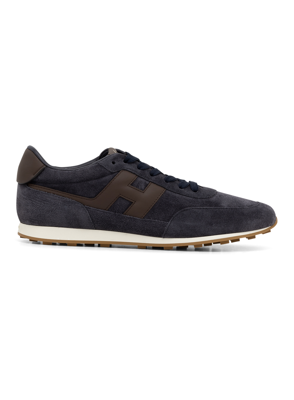 H699 Allacciato sneakers van suède | BLUE NAVY