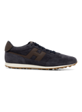 H699 Allacciato sneakers van suède | BLUE NAVY