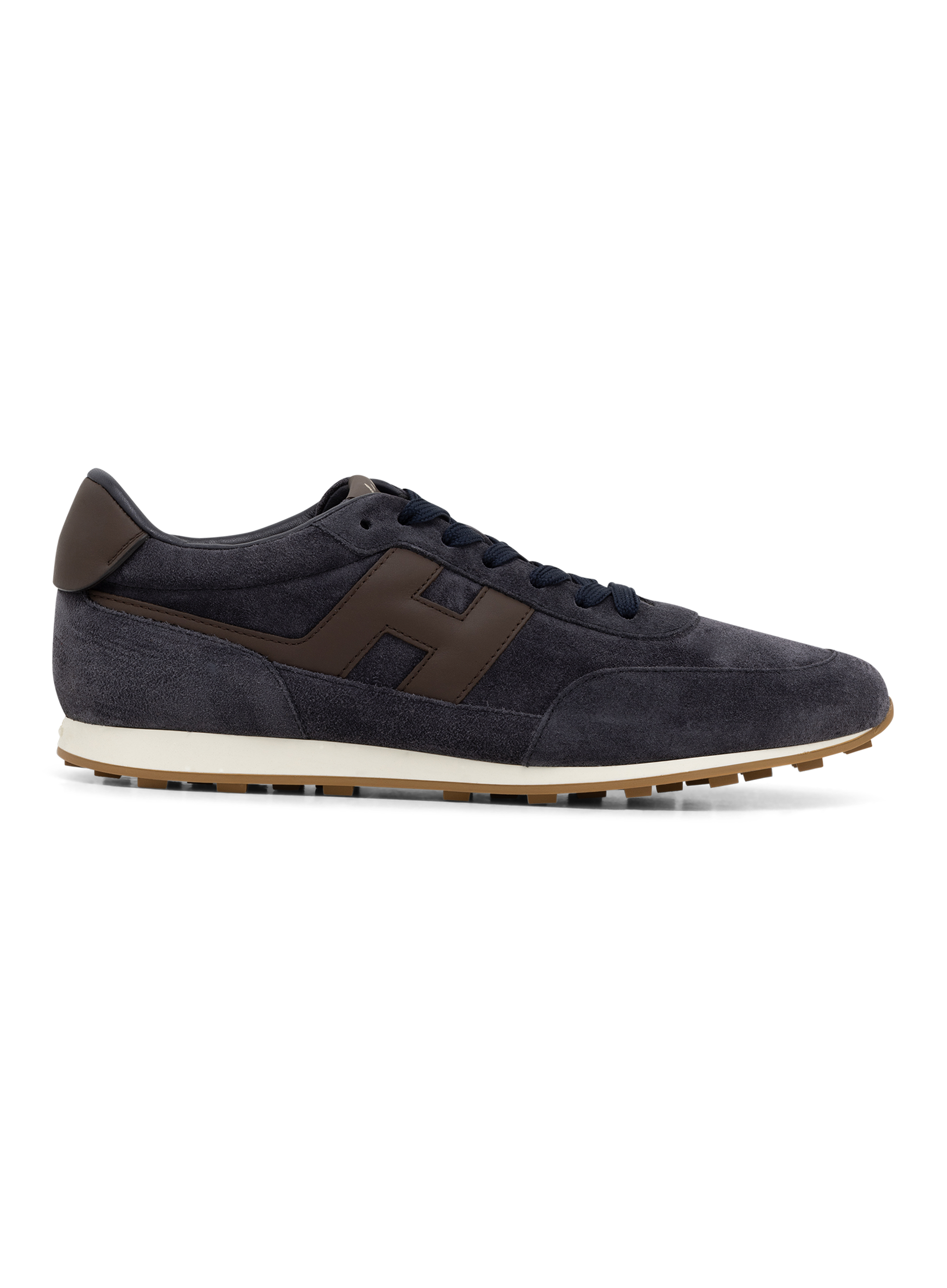 H699 Allacciato sneakers van suède | BLUE NAVY