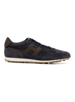 H699 Allacciato sneakers van suède | BLUE NAVY