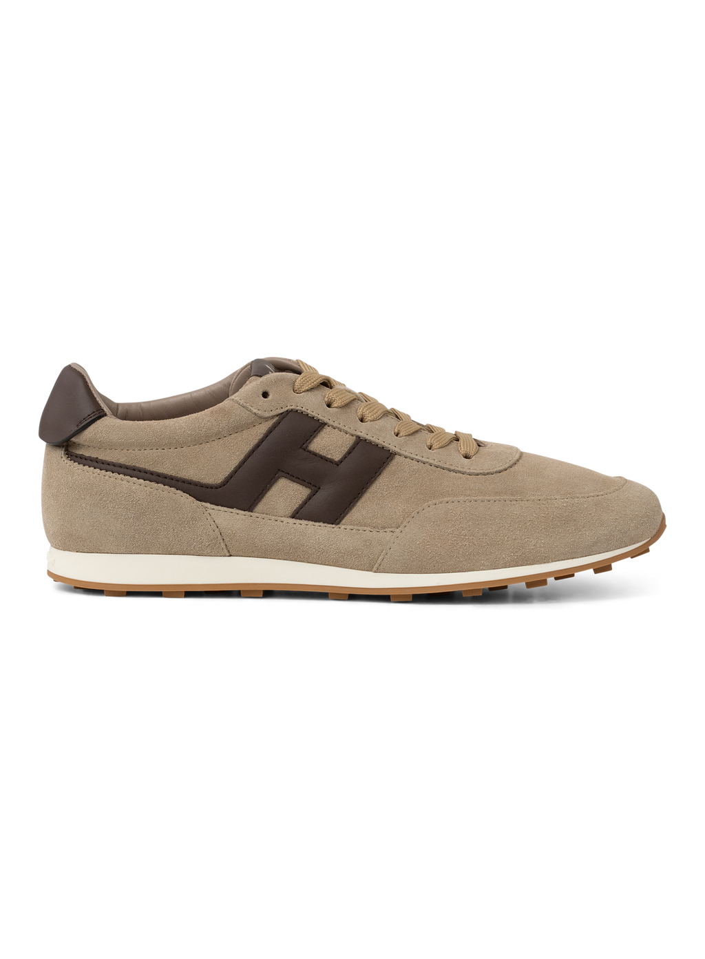 h699 allacciato sneakers in suède | TAUPE
