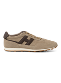 h699 allacciato sneakers in suède | TAUPE