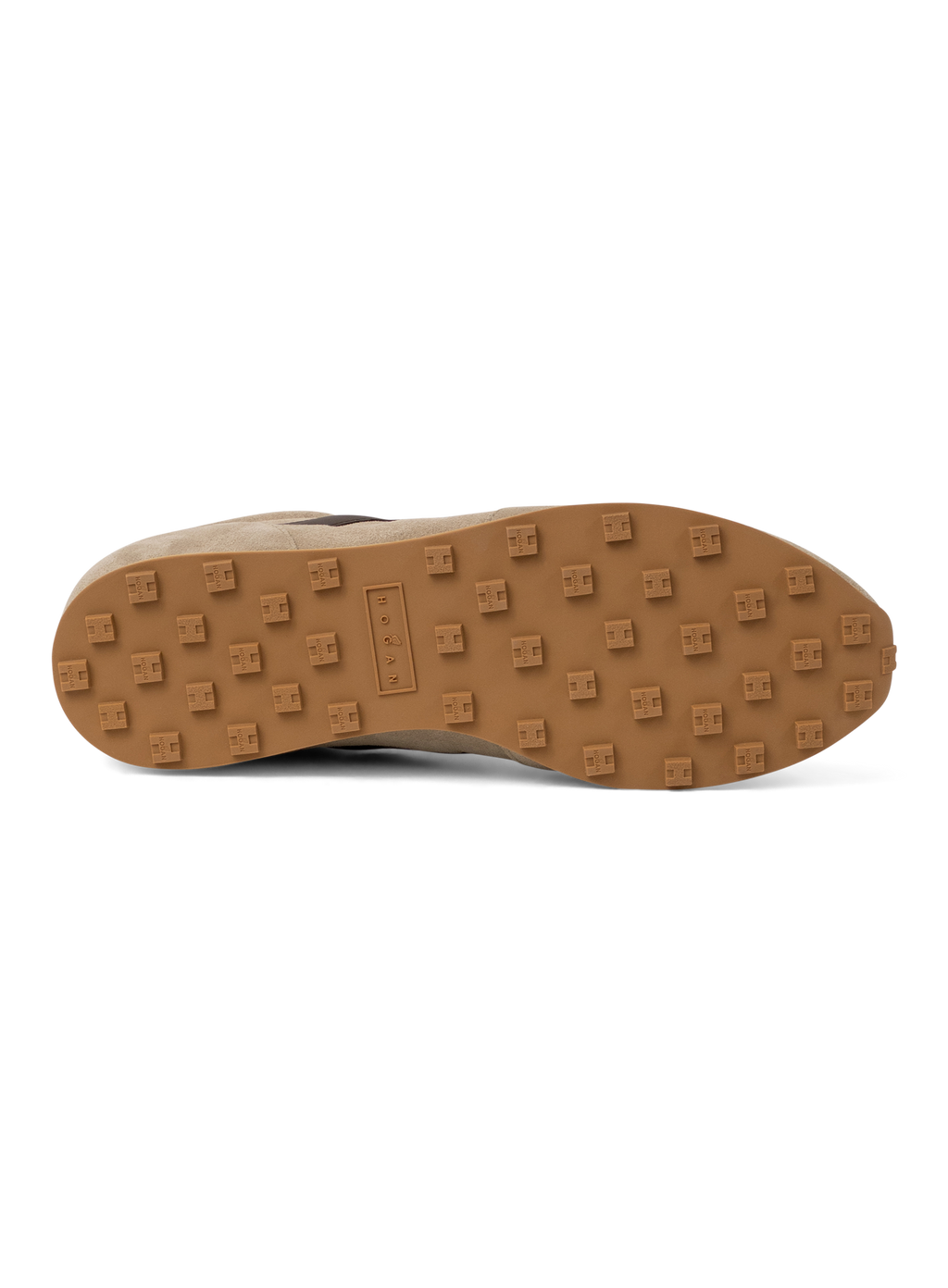 H699 Allacciato sneakers van suède | TAUPE