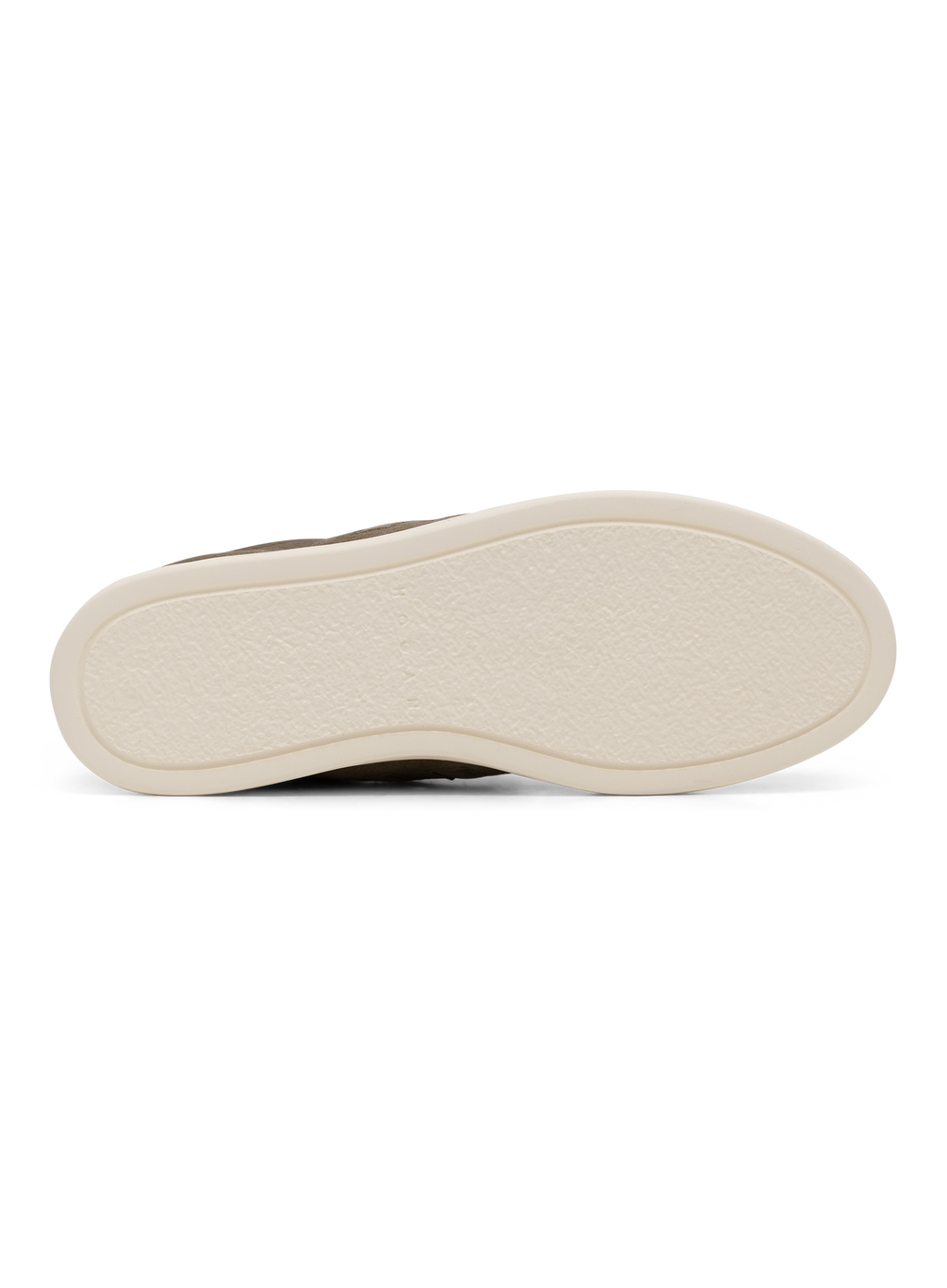 Leren sneakers met suède details | TAUPE