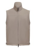 Bodywarmer met opstaande kraag | TAUPE