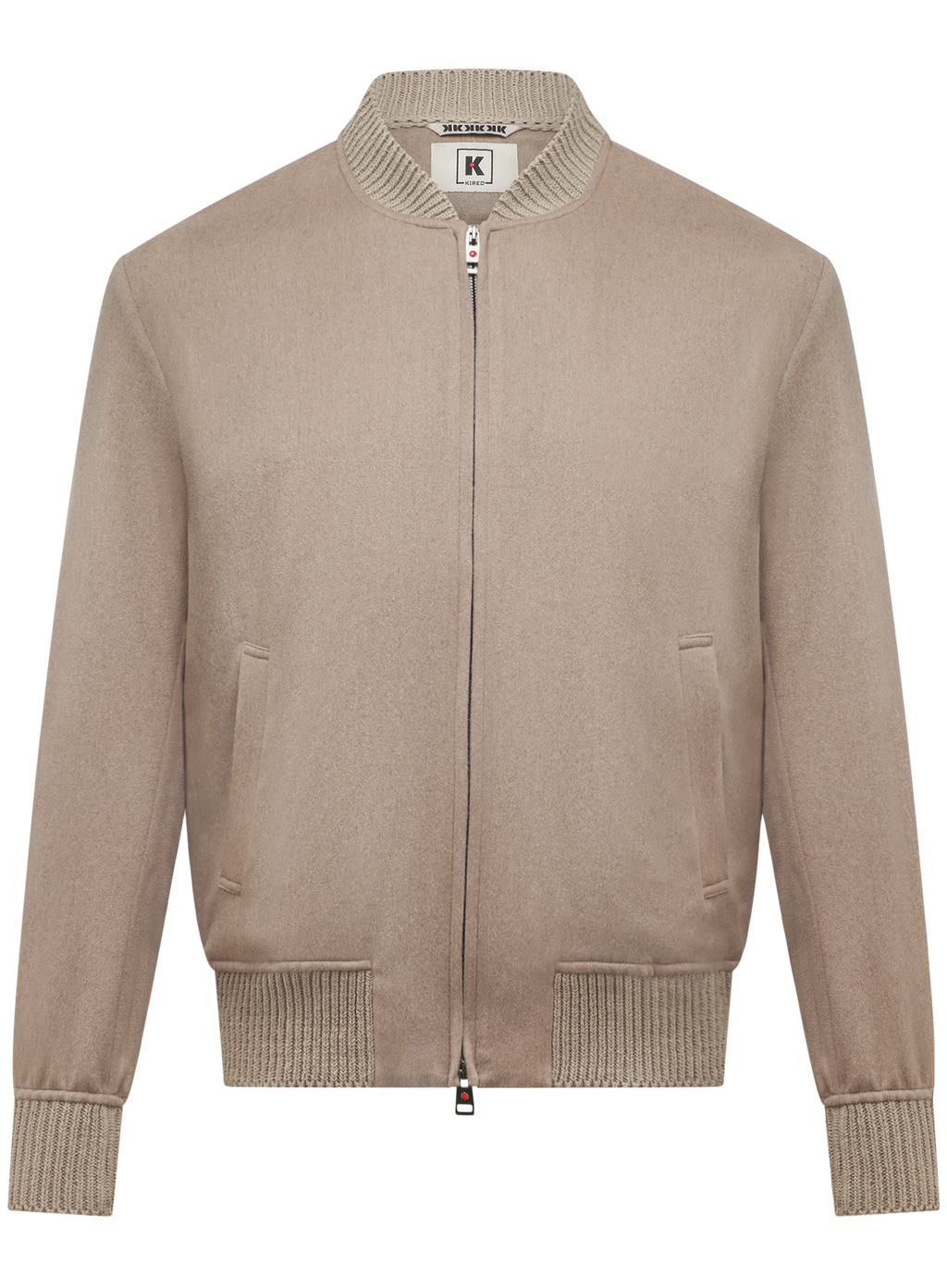 DIDIER Bomberjack van cashmere | TAUPE