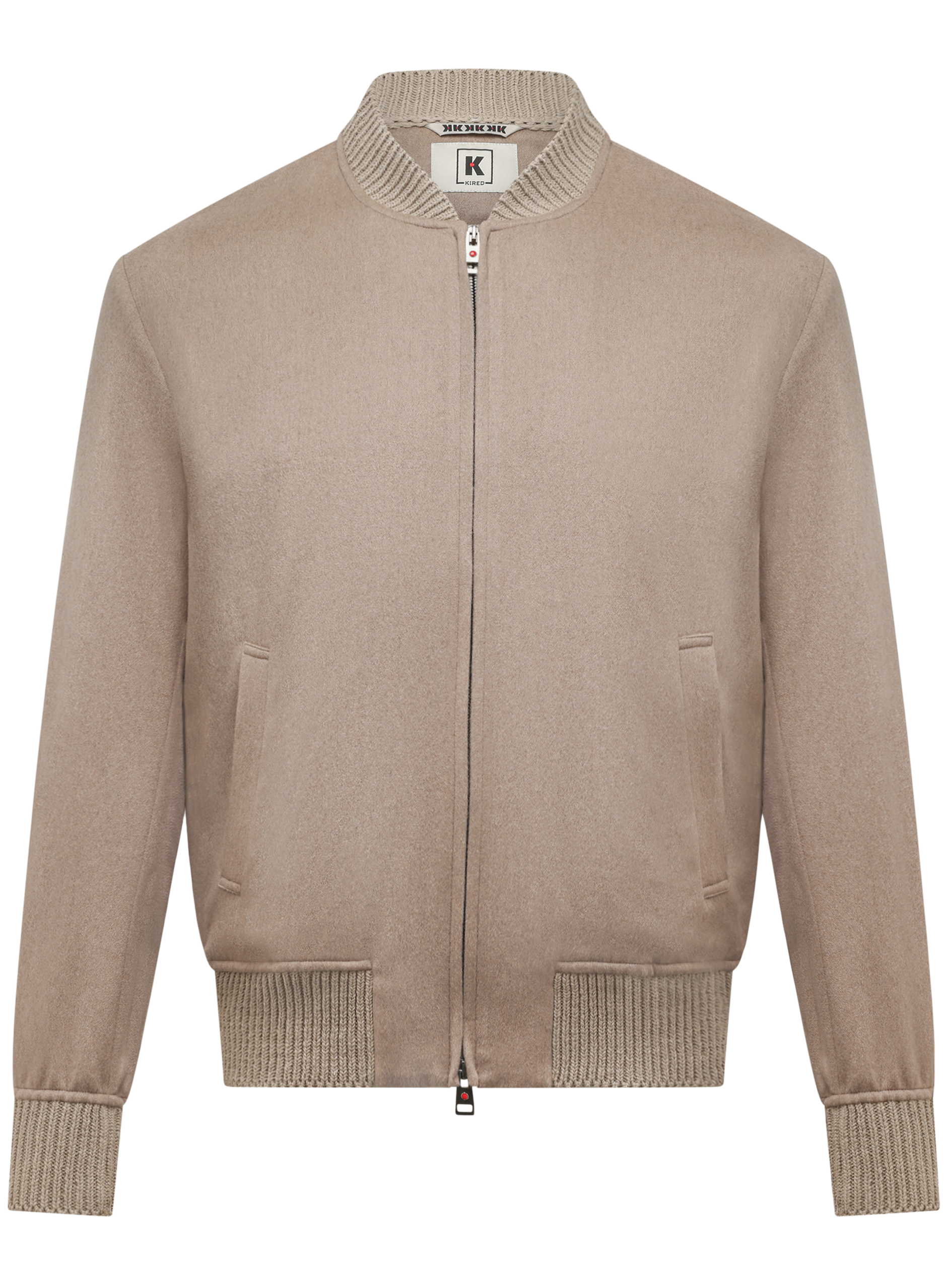 DIDIER Bomberjack van cashmere | TAUPE