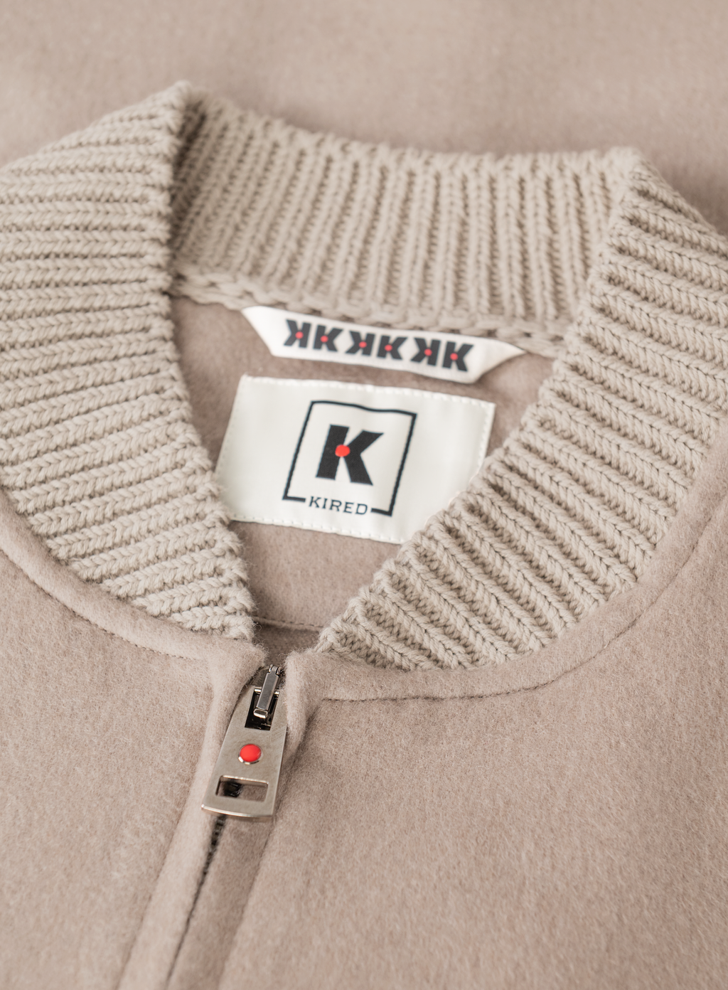 DIDIER Bomberjack van cashmere | FULL_WIDTH | TAUPE