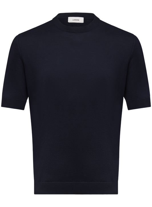 T-shirt van katoen | BLUE NAVY
