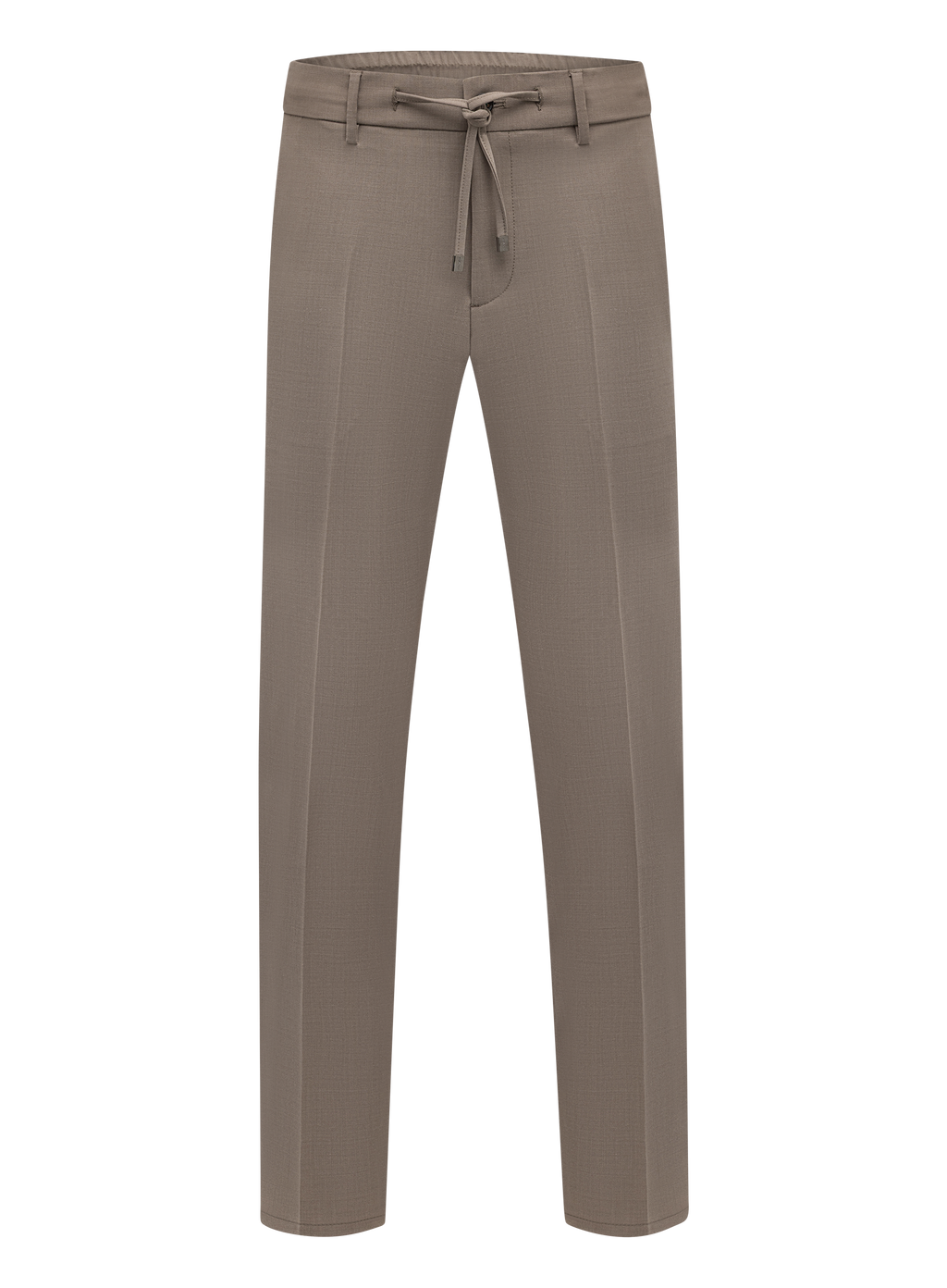 Jog pantalon in wol stretch | TAUPE BEIGE