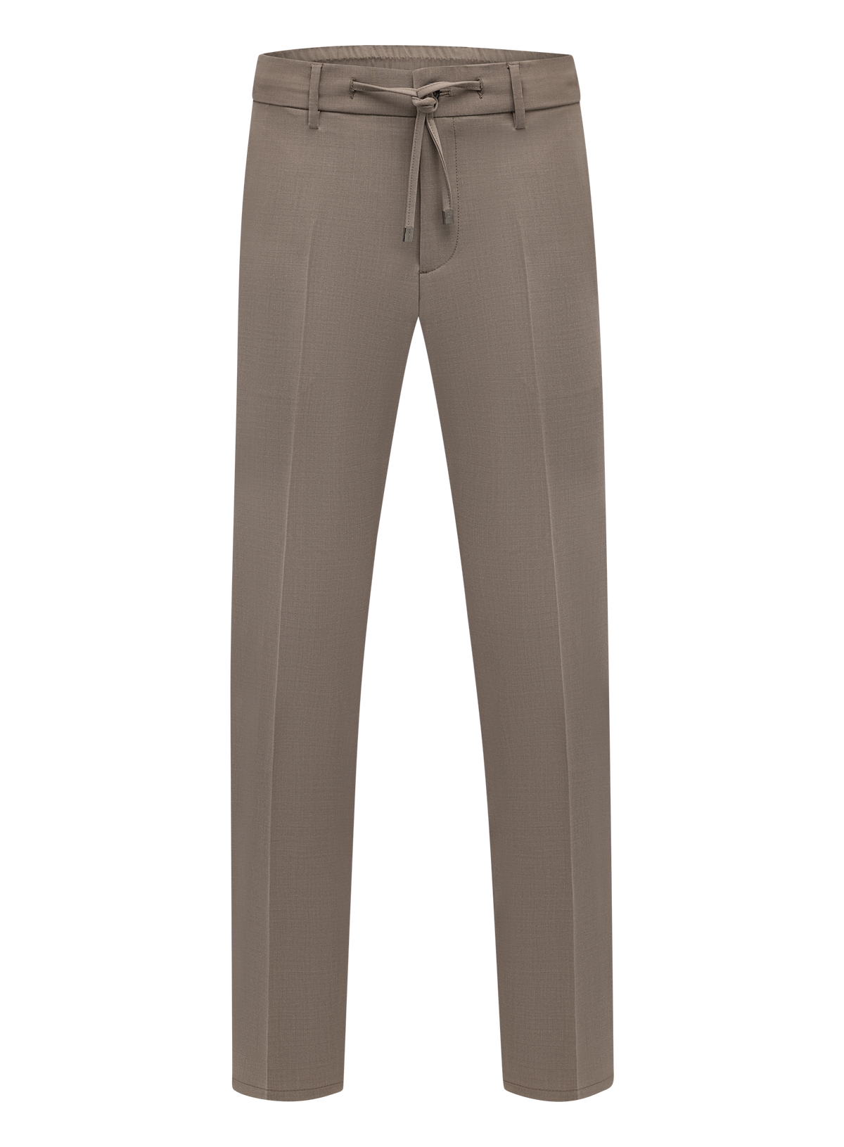 Jog pantalon in wol stretch | TAUPE BEIGE