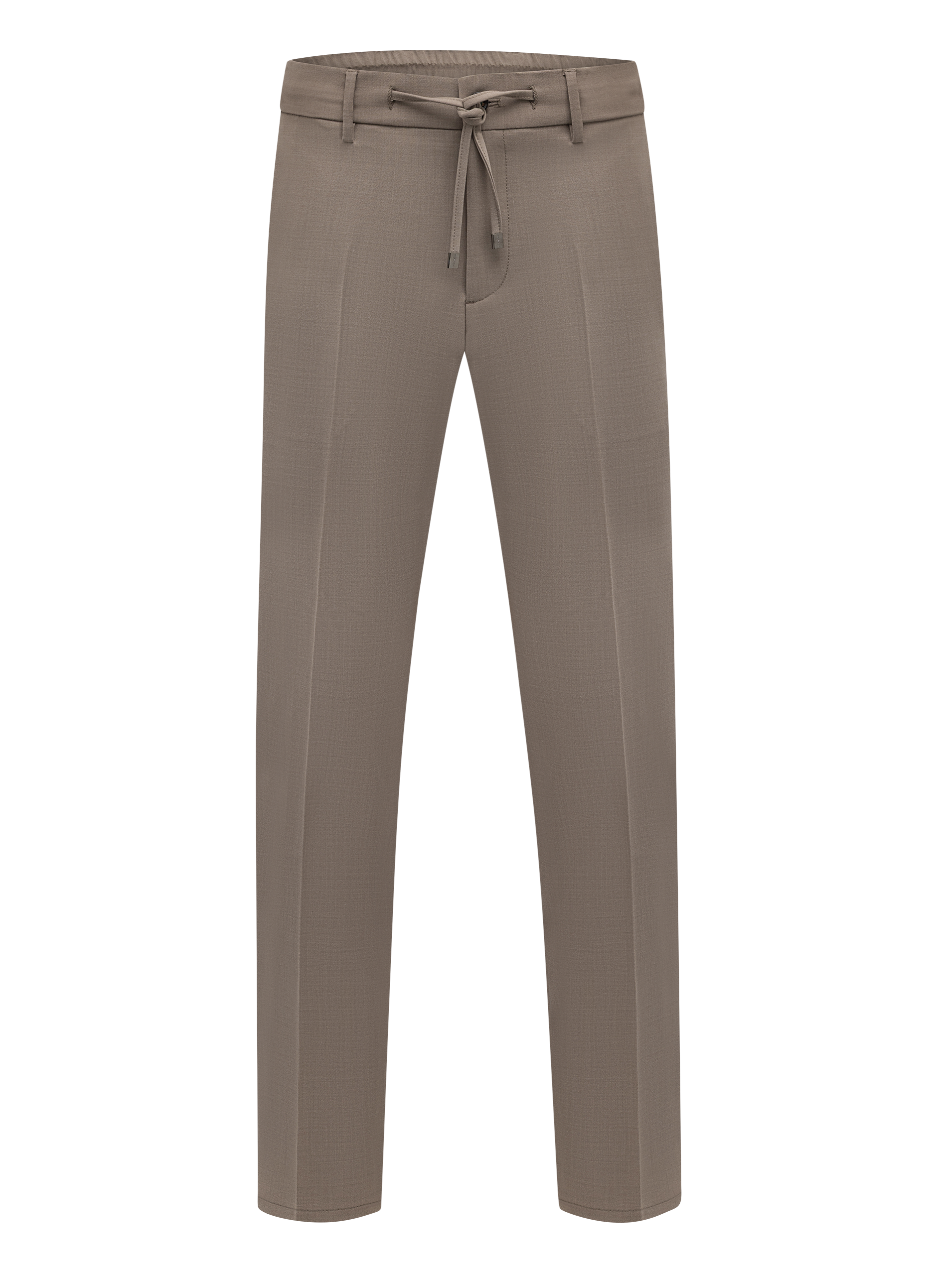 Jog pantalon in wol stretch | TAUPE BEIGE