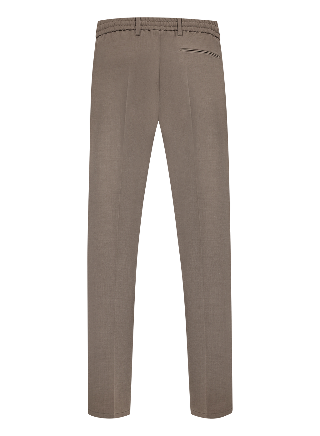 Jog pantalon in wol stretch | TAUPE BEIGE