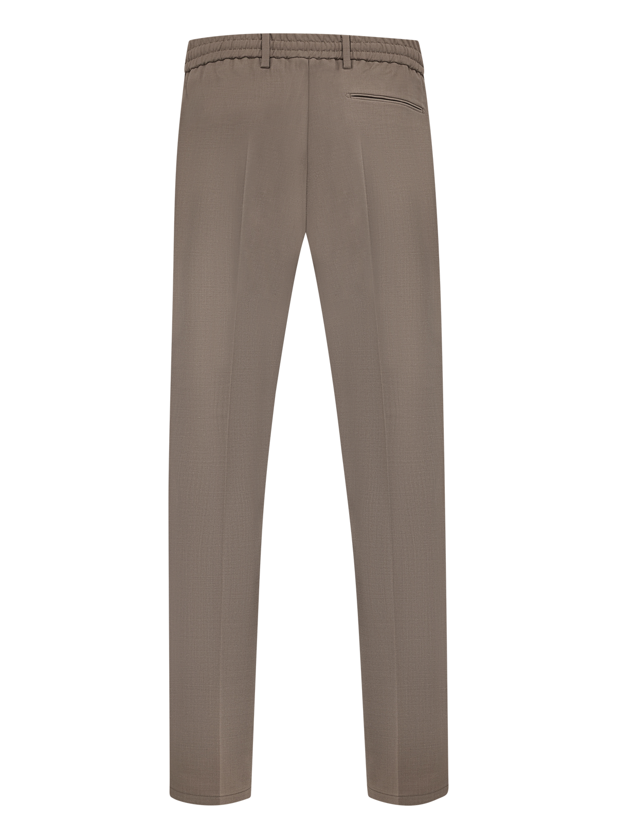 Jog pantalon in wol stretch | TAUPE BEIGE