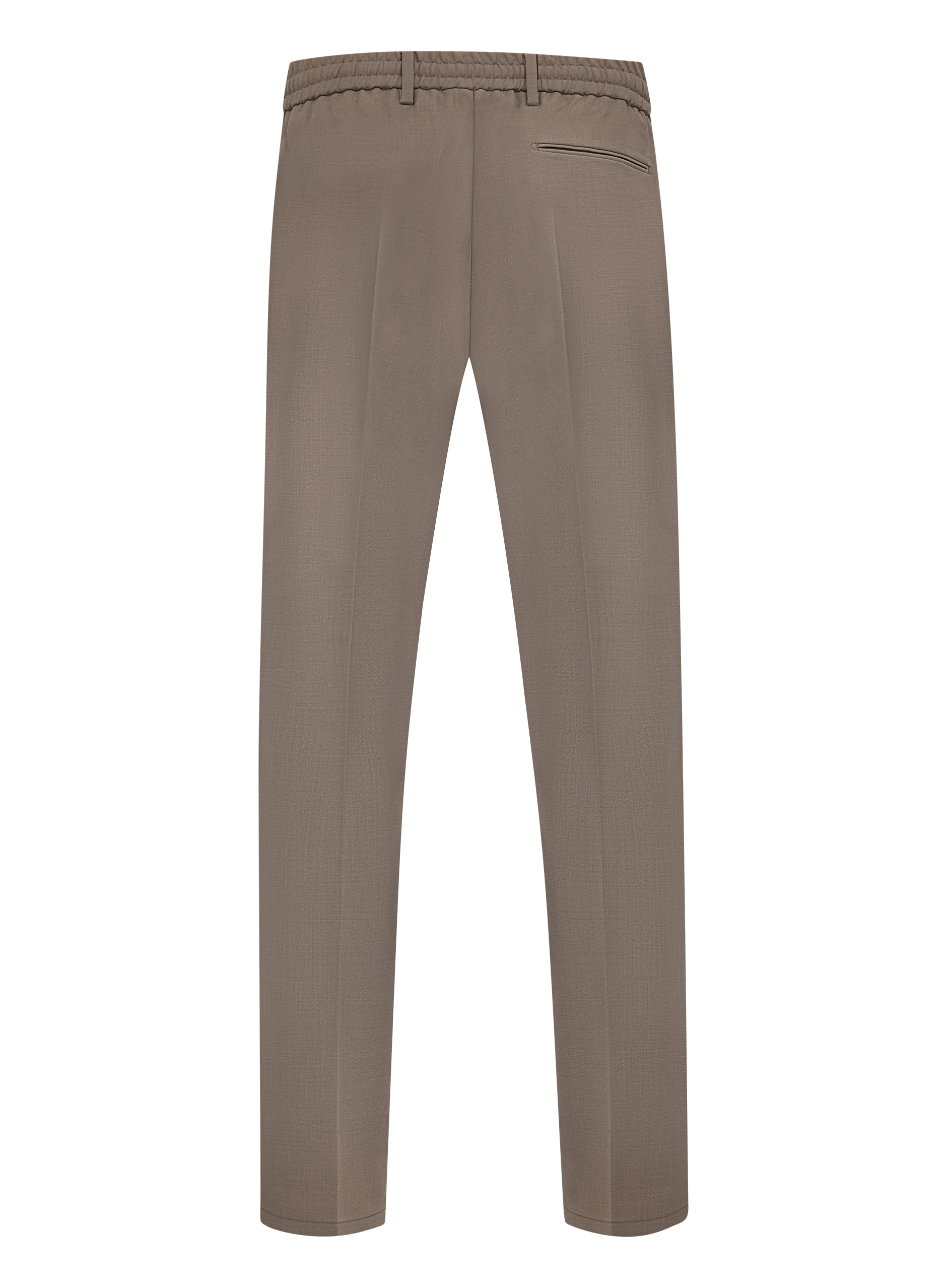 Jog pantalon in wol stretch | TAUPE BEIGE