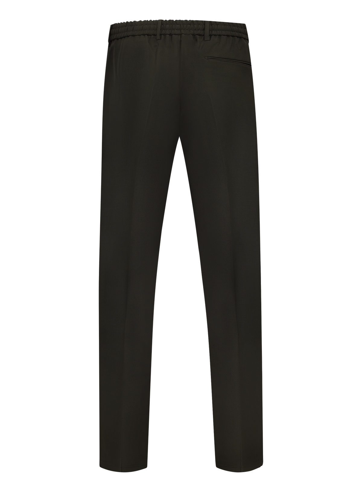 Jog pantalon in wol stretch | Groen
