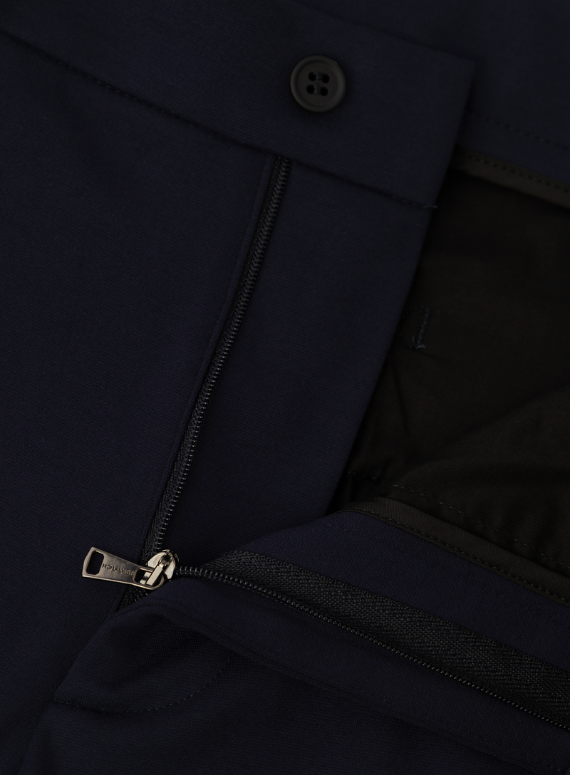 Broek in katoen stretch | FULL_WIDTH | BLUE NAVY