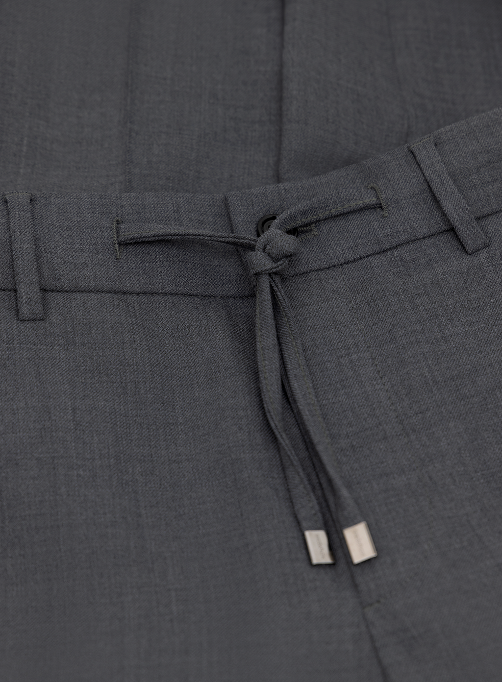 Jog pantalon in wol en technische stof | FULL_WIDTH | Grijs