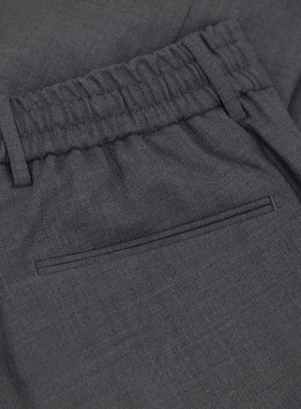 Jog pantalon in wol en technische stof | FULL_WIDTH | Grijs