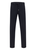 Jog pantalon in wol en technische stof | BLUE NAVY