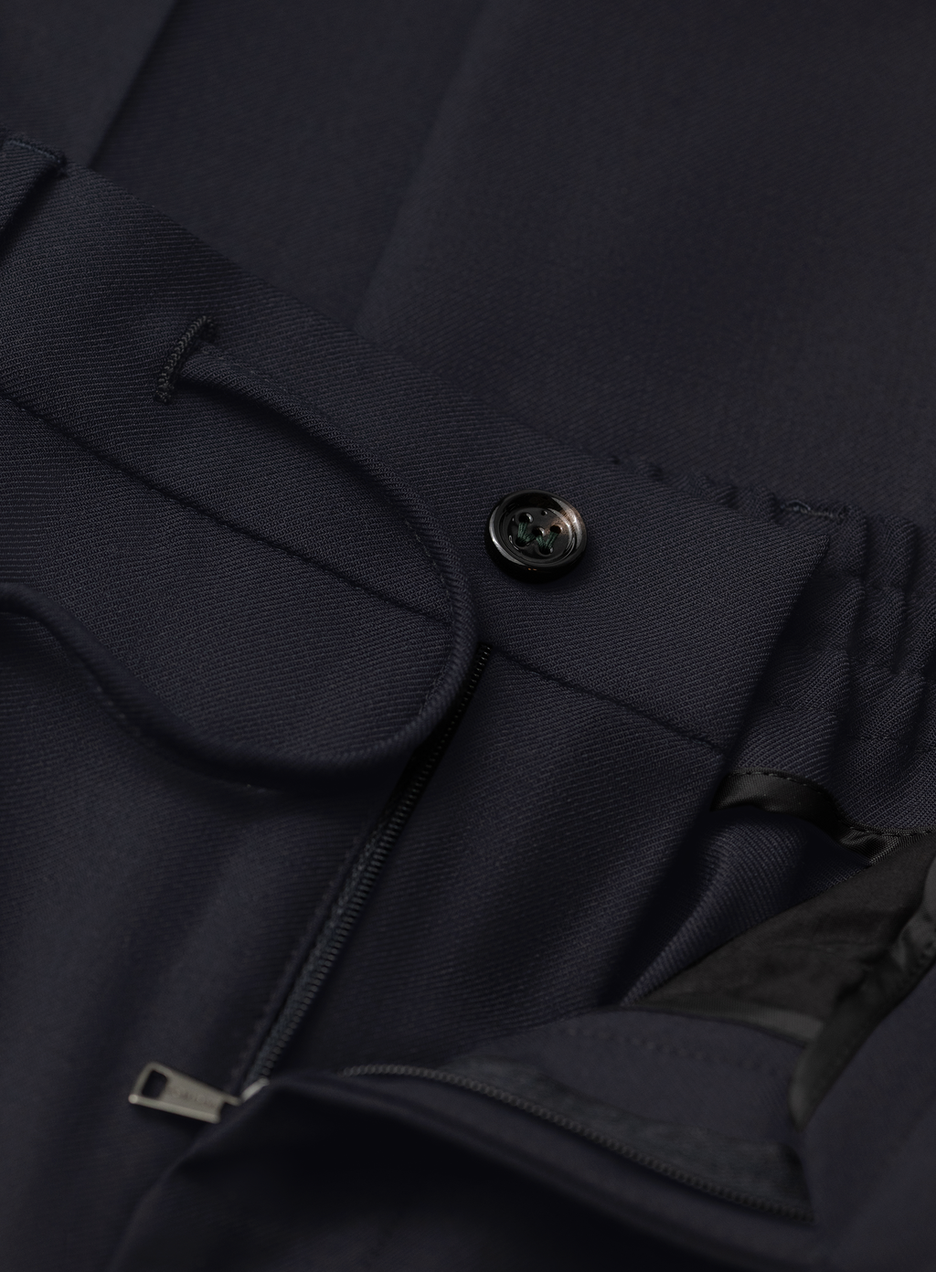 Jog pantalon in wol en technische stof | FULL_WIDTH | BLUE NAVY