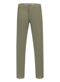 Corduroy jeans in katoen cashmere stretch | Groen