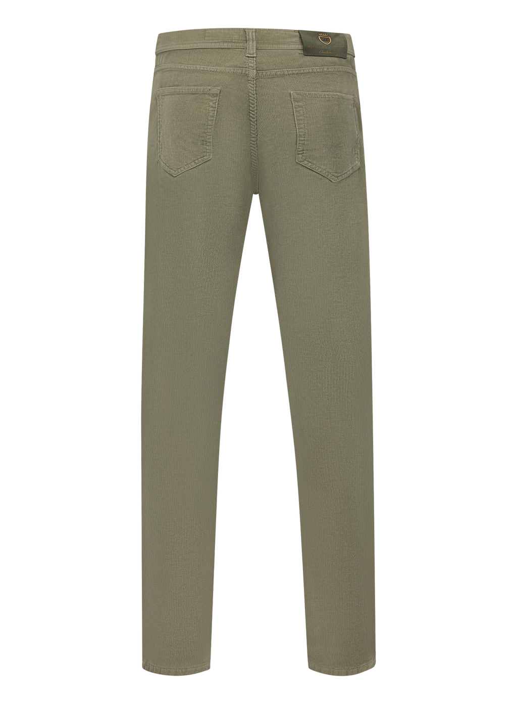 Corduroy jeans in katoen cashmere stretch | Groen