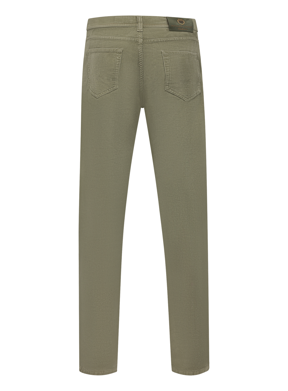 Corduroy jeans in katoen cashmere stretch | Groen