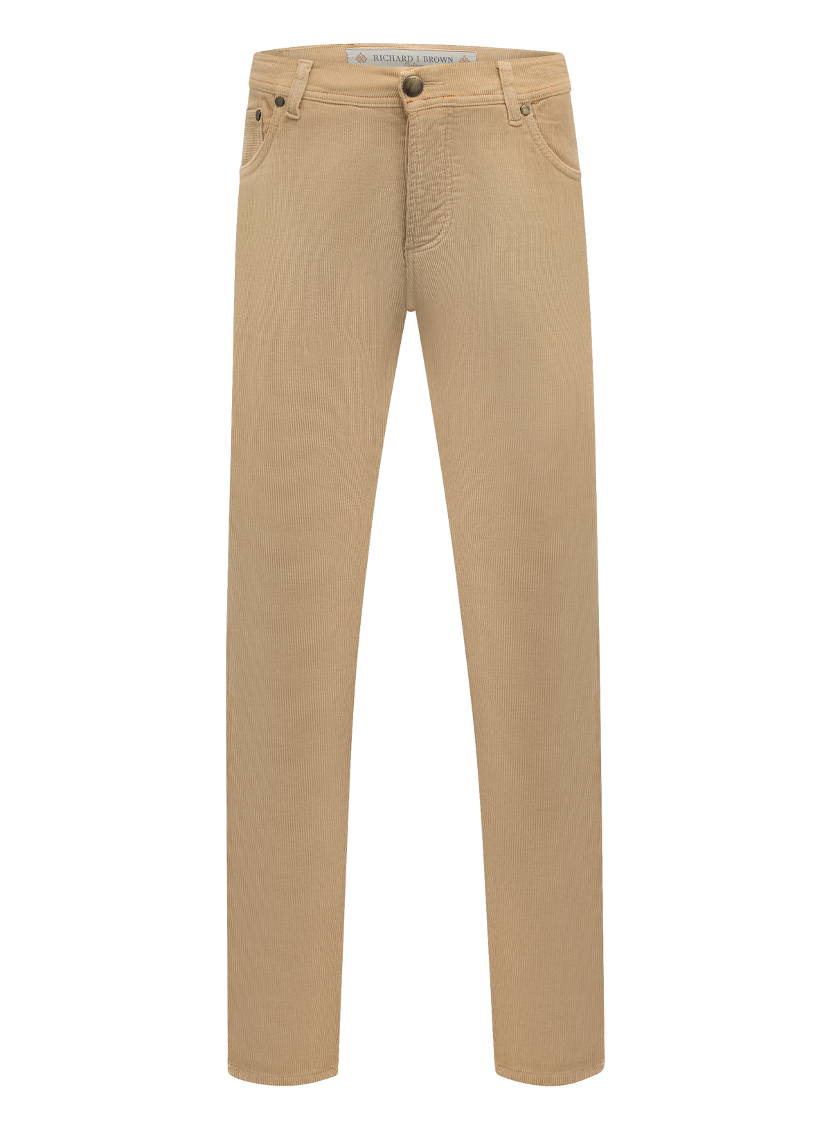 Corduroy jeans in katoen cashmere stretch | Beige