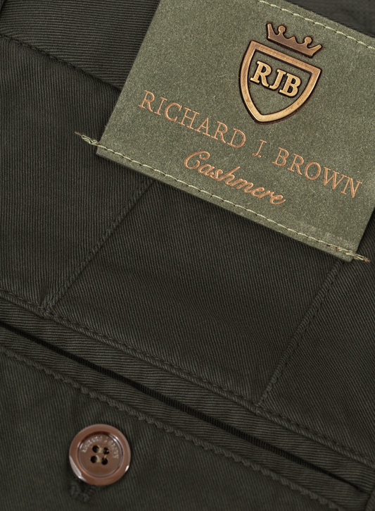 Singapore broek van katoen en cashmere