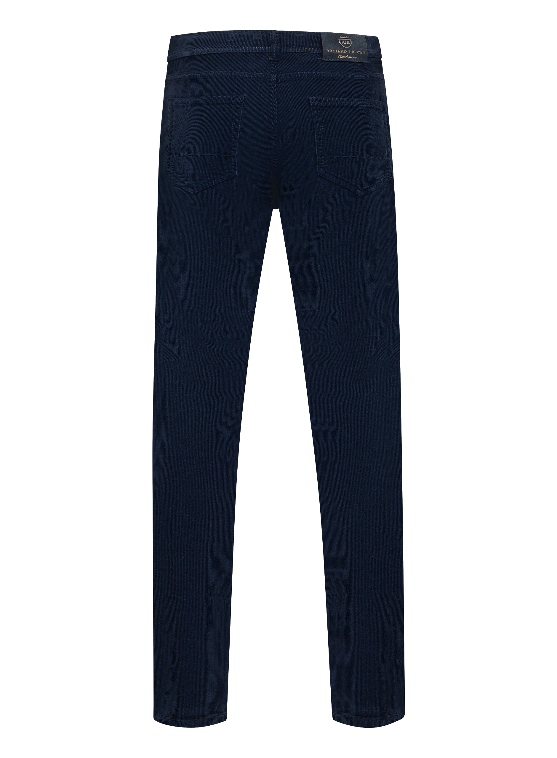 Corduroy Tokyo 5-pocket jeans van katoen en cashmere | BLUE NAVY