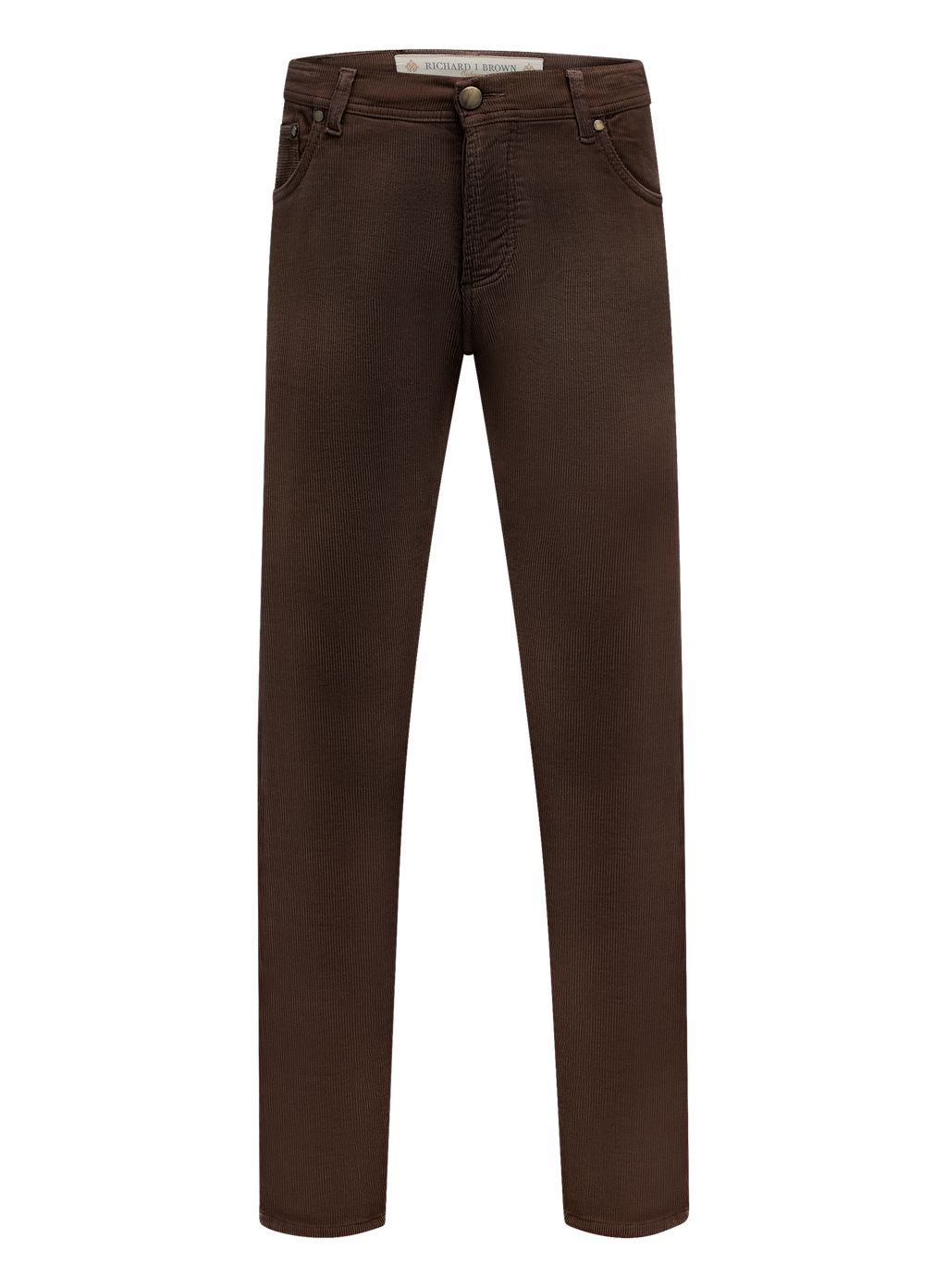 Corduroy Tokyo 5-pocket jeans van katoen en cashmere | D.Bruin