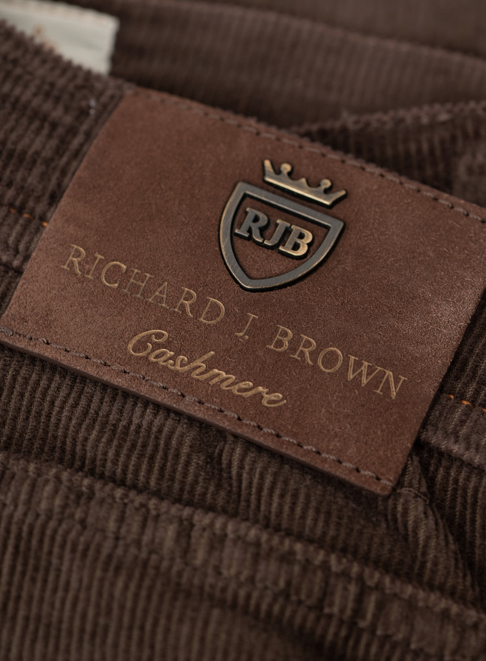 Corduroy Tokyo 5-pocket jeans van katoen en cashmere | FULL_WIDTH | D.Bruin