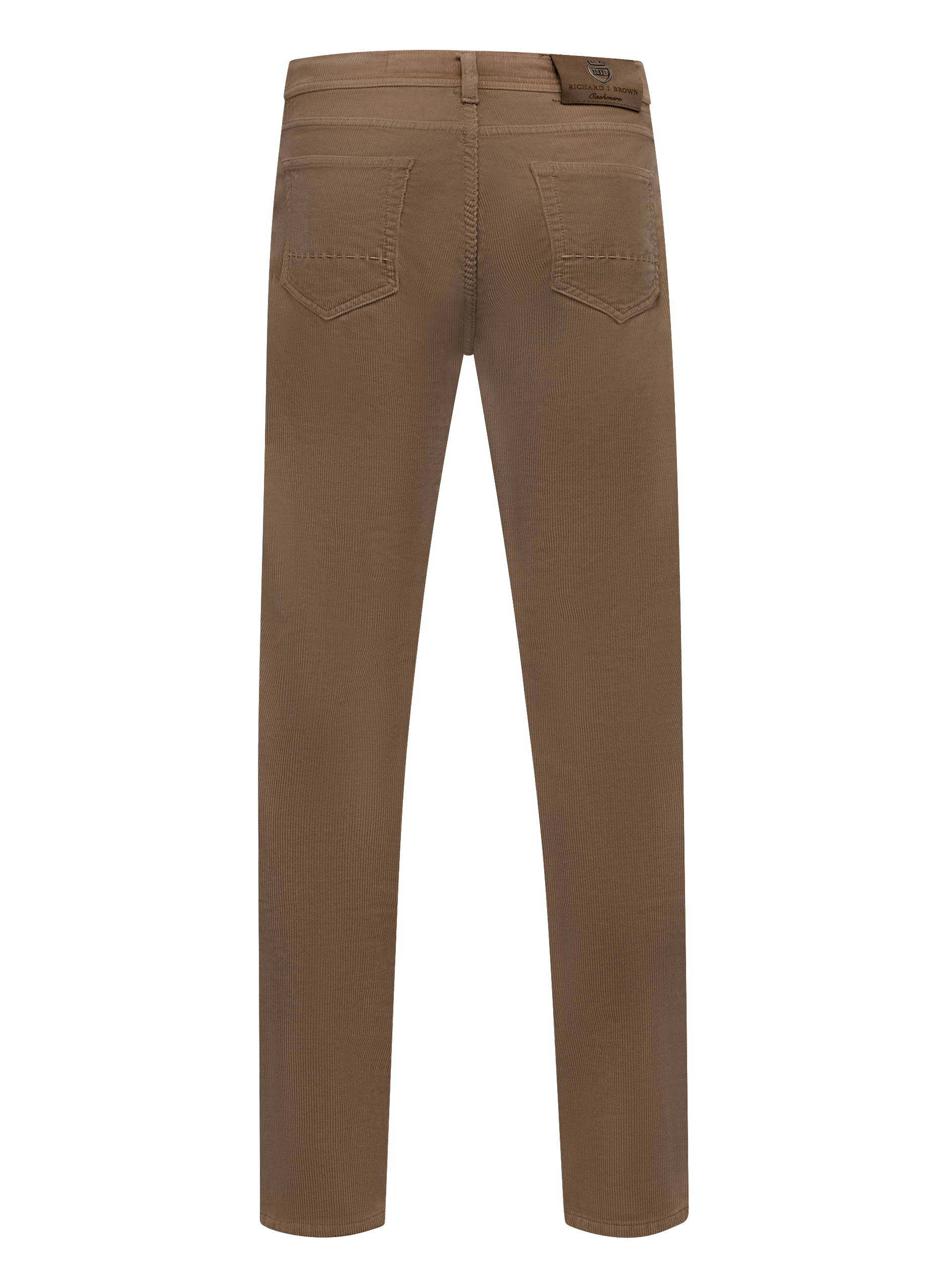 Corduroy Tokyo 5-pocket jeans van katoen en cashmere | TAUPE