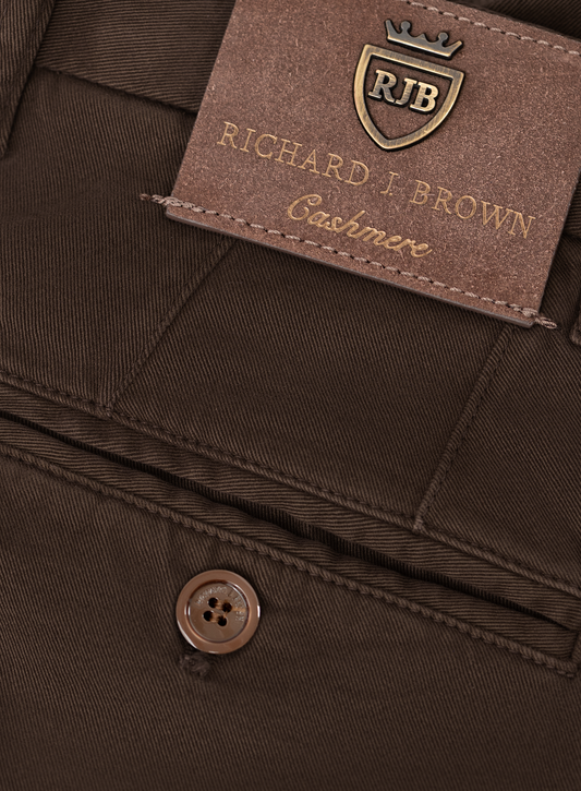 Chino in katoen cashmere stretch