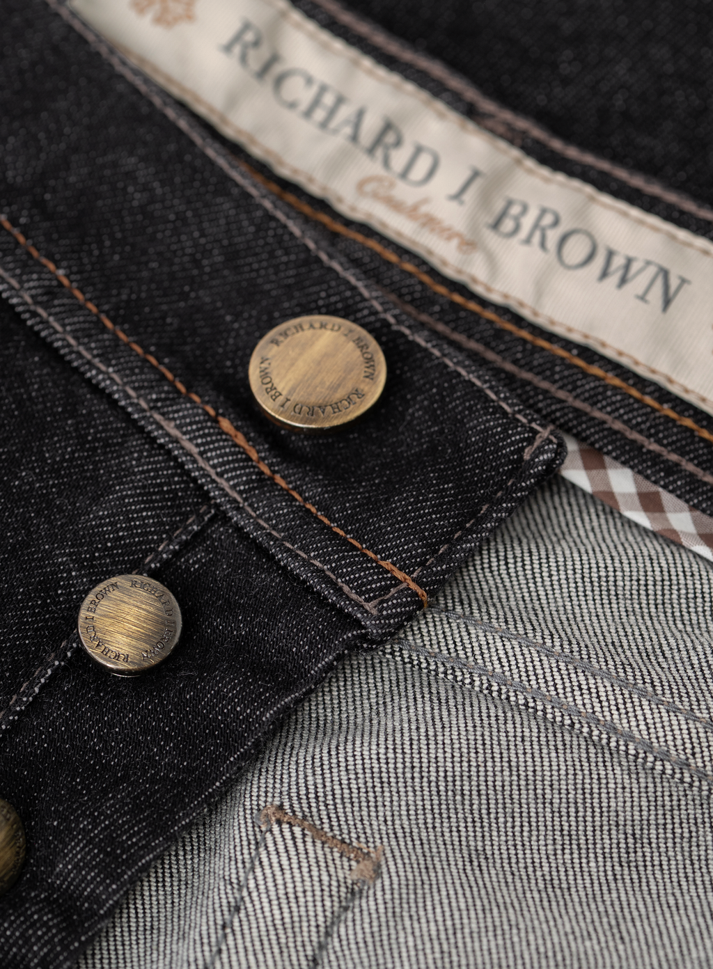 Tokyo 5-pocket jeans van katoen en cashmere | FULL_WIDTH | Antraciet