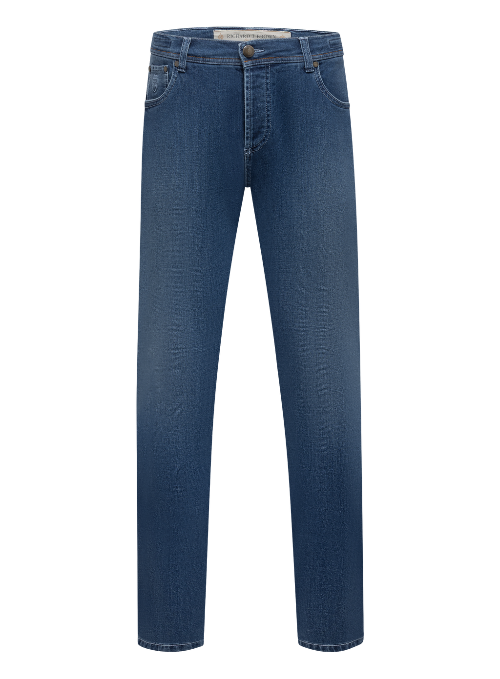 Tokyo 5-pocket jeans van katoen en cashmere | Blauw