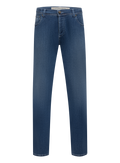 Tokyo 5-pocket jeans van katoen en cashmere | Blauw