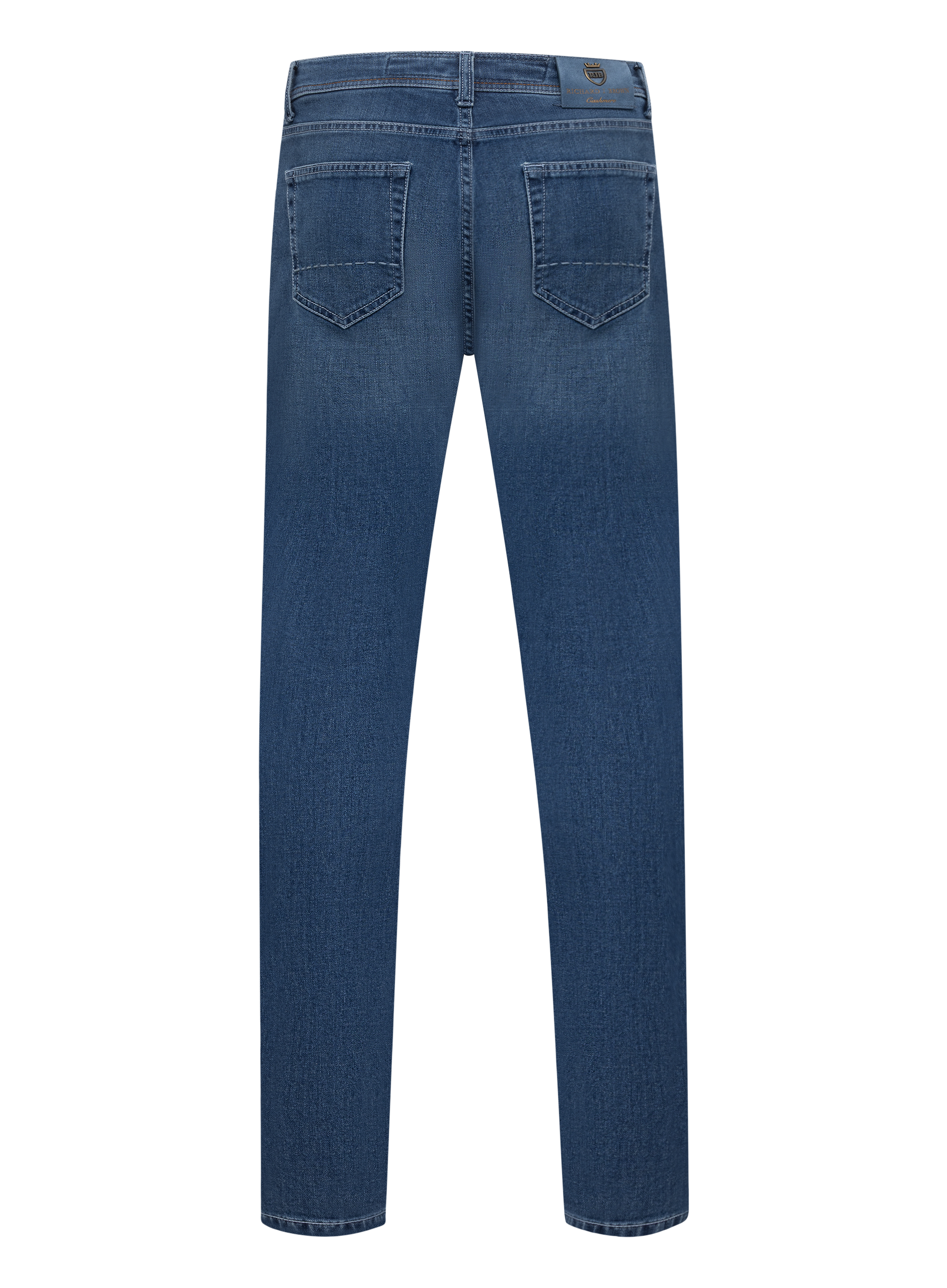 Tokyo 5-pocket jeans van katoen en cashmere | Blauw