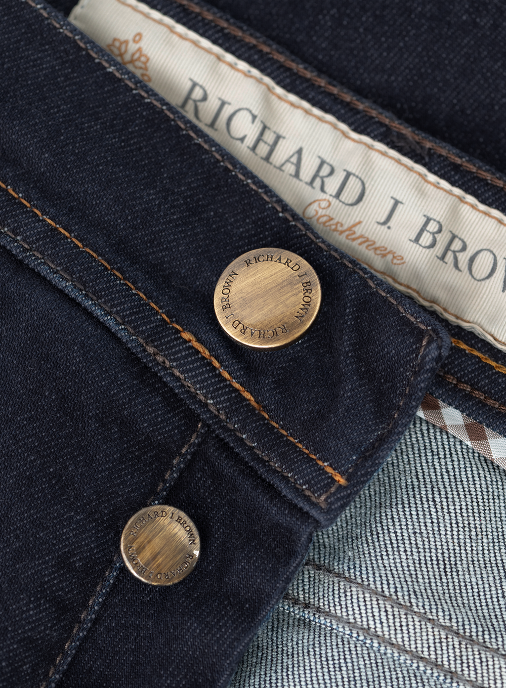 Jeans in katoen cashmere stretch | FULL_WIDTH | BLUE NAVY
