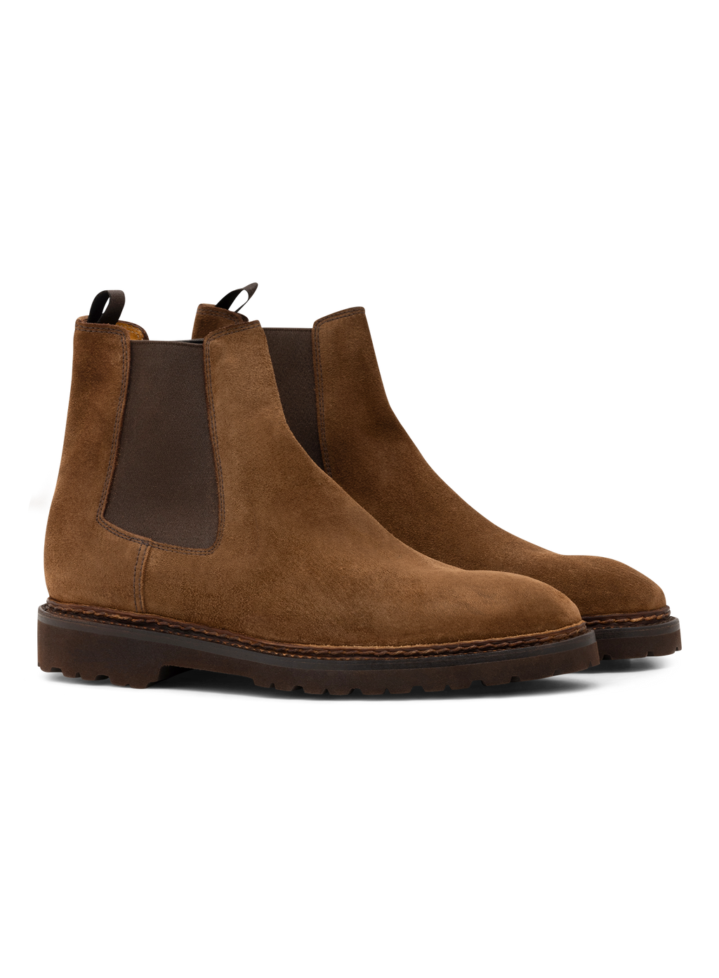 Cavaliere-Welt chelsea boots van suède | Bruin