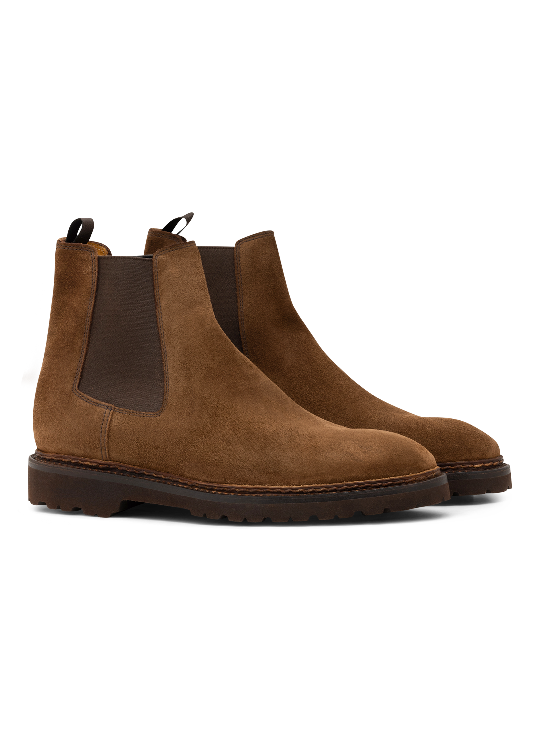 Cavaliere-Welt chelsea boots van suède | Bruin
