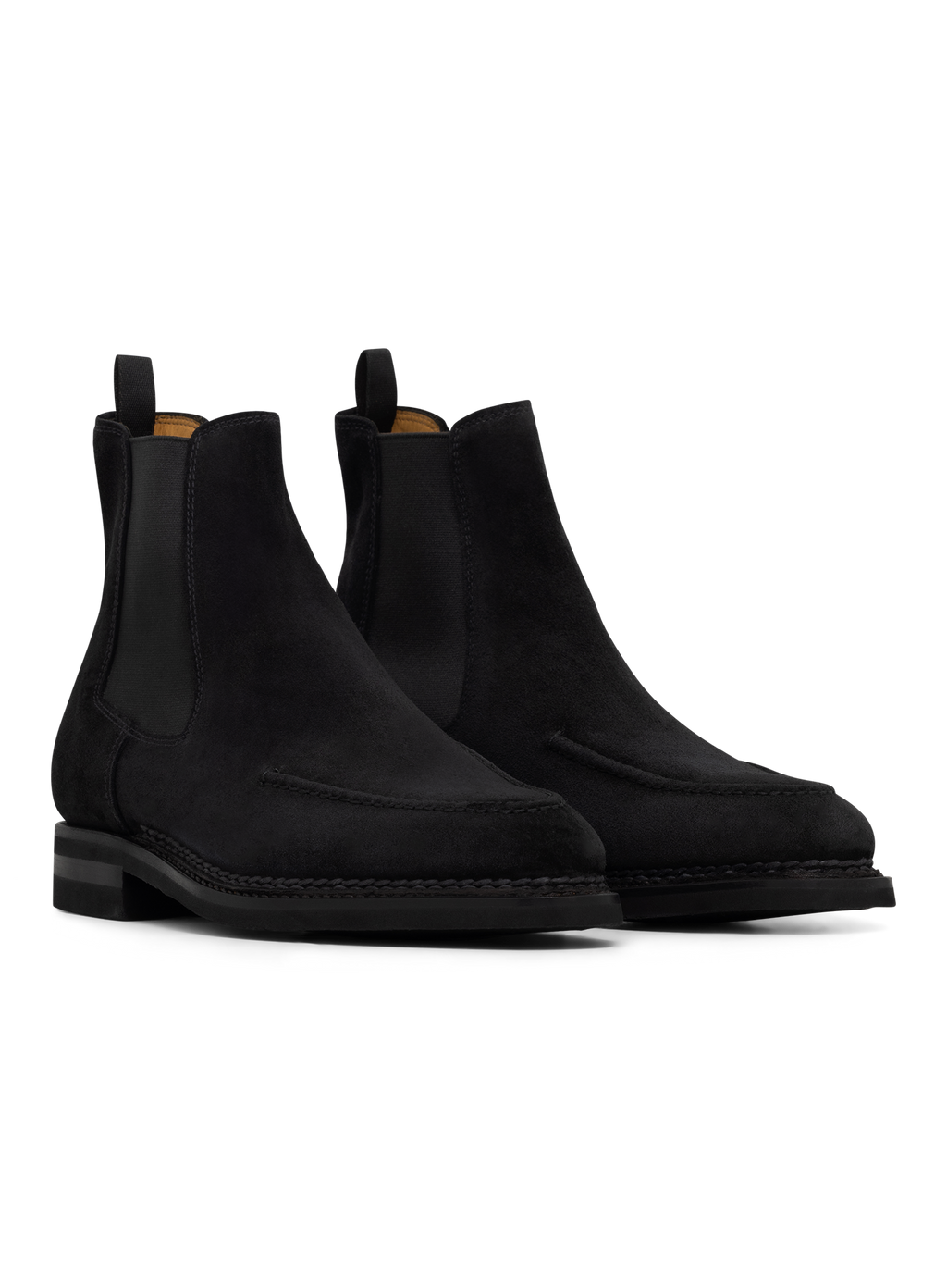 Chelsea boots in suède | Zwart