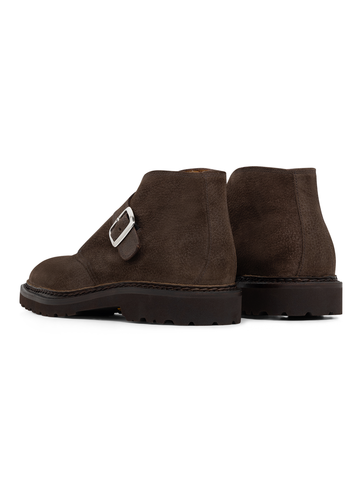 Gespschoenen in suède | D.Bruin