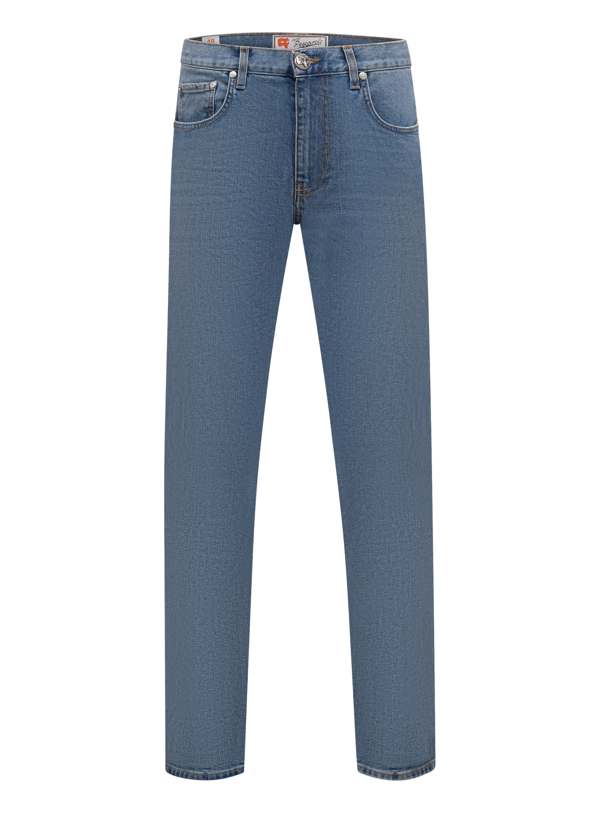 5-pocket jeans van katoen | Blauw