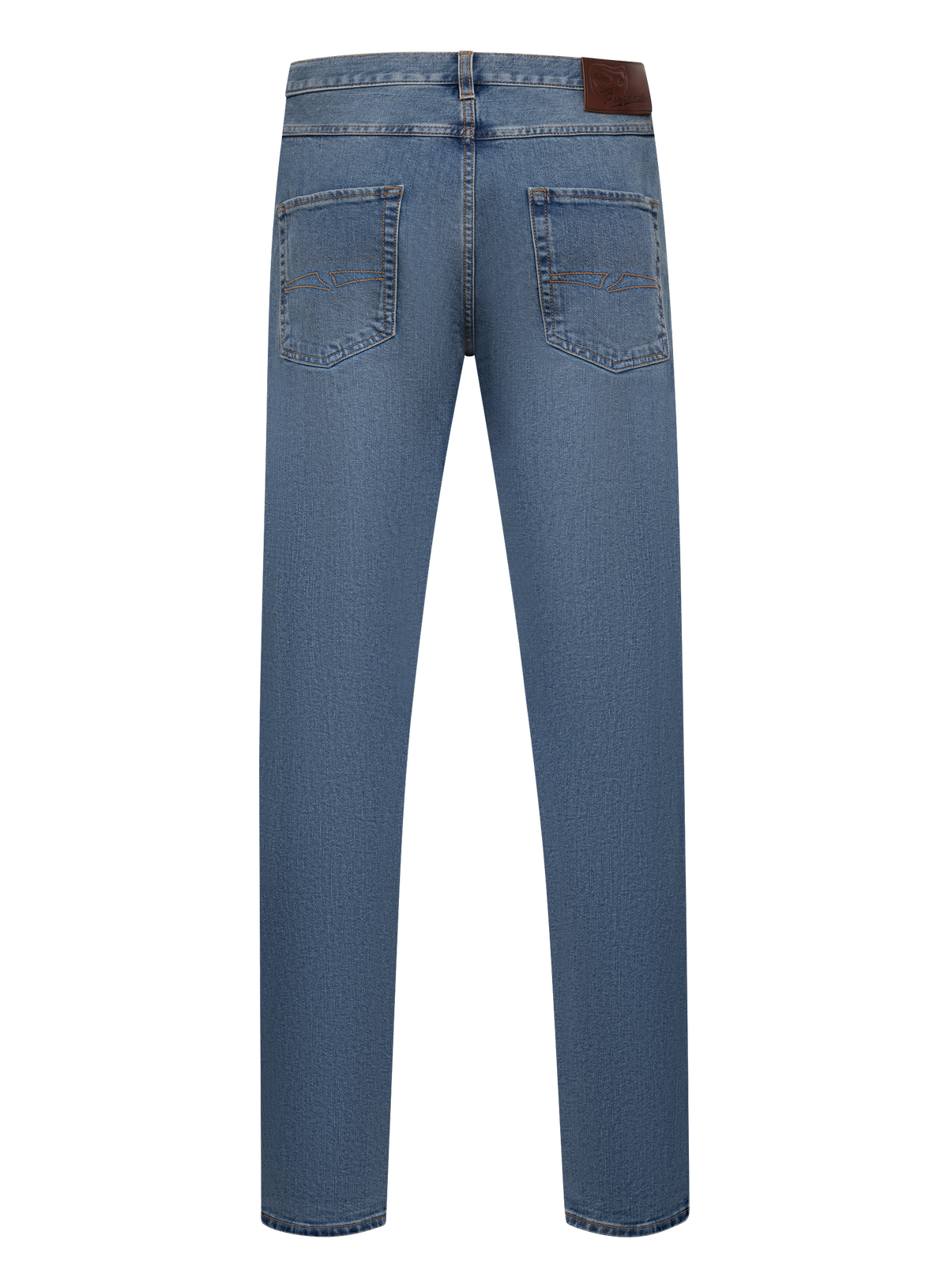 5-pocket jeans van katoen | Blauw
