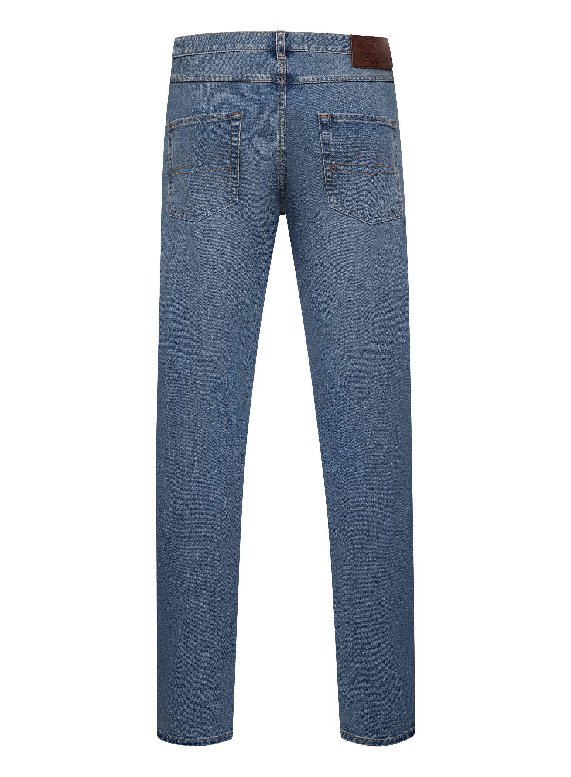 5-pocket jeans van katoen | Blauw