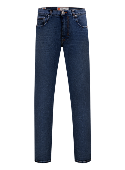 5-pocket jeans van katoen | BLUE NAVY