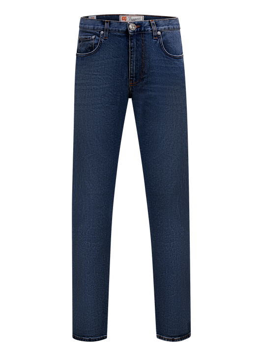 5-pocket jeans van katoen | BLUE NAVY
