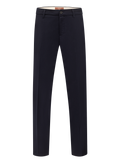Broek in wol stretch | BLUE NAVY